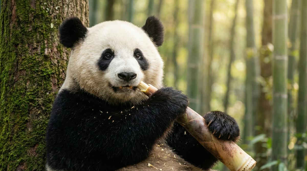 青柠视频熊猫视频 竹林午餐